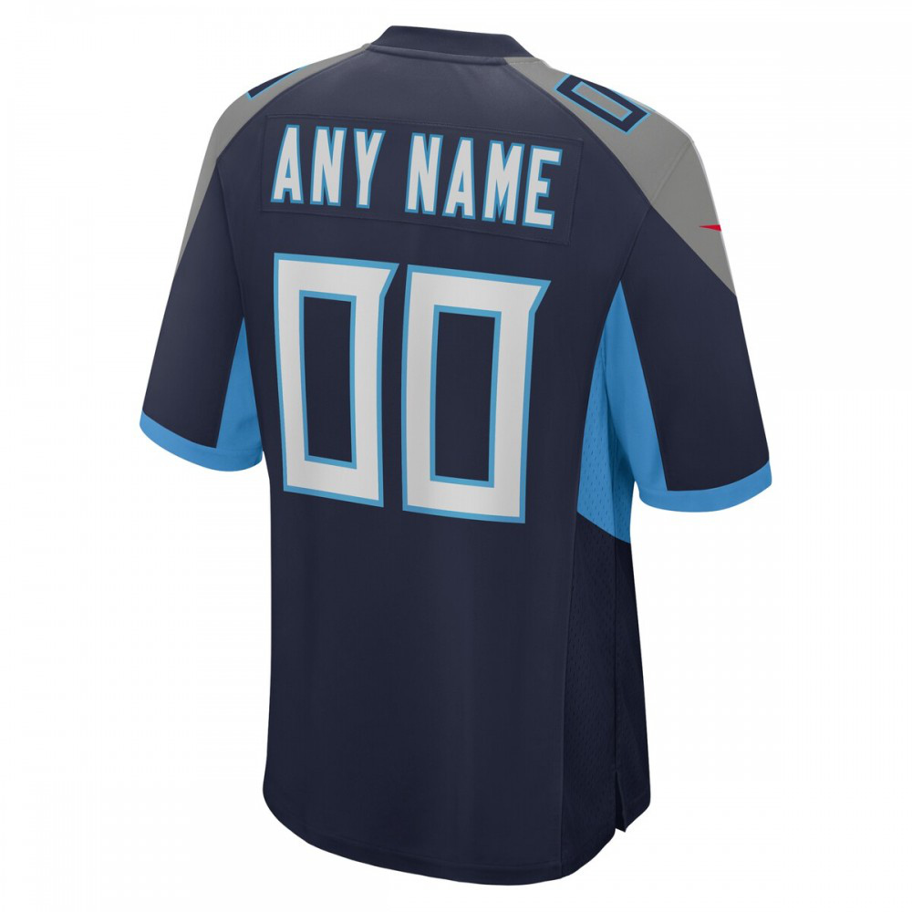 Tennessee Titans Nike Custom Jersey - Navy-GridironStore